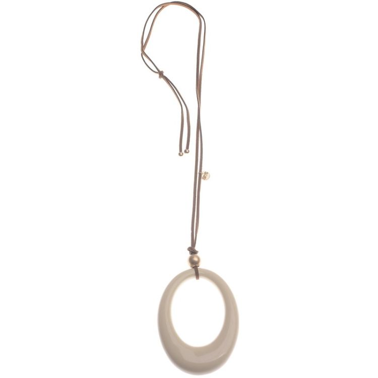 COLLAR LARGO COLGANTE ANILLA RESINA 2