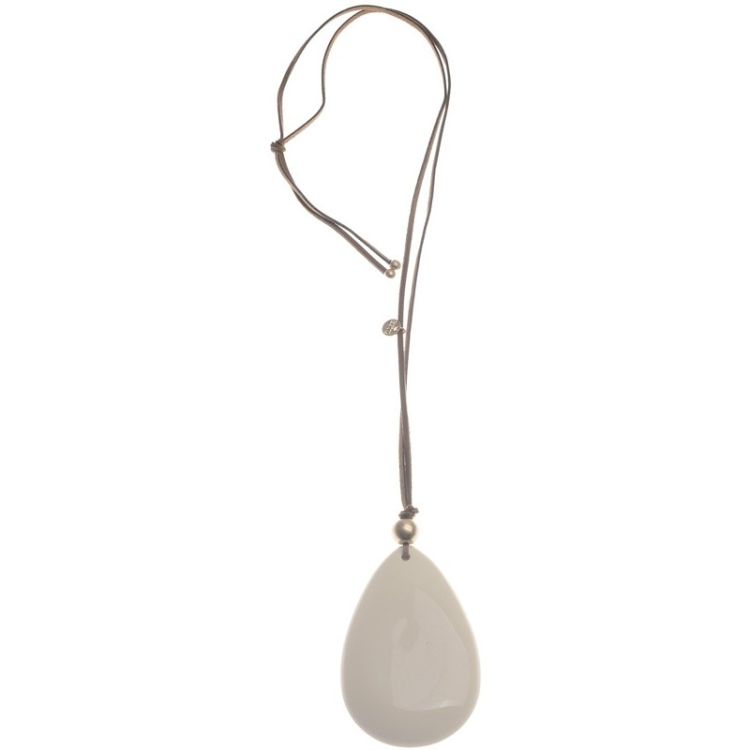 LONG RESIN DROP PENDANT NECKLACE 2