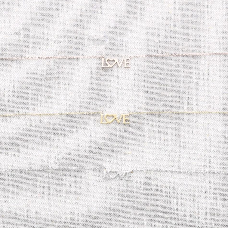 GARGANTILLA ACERO COLGANTE LOVE