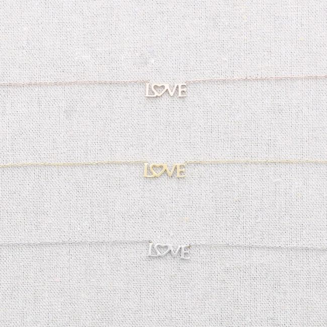 LOVE PENDANT STEEL SHORT NECKLACE