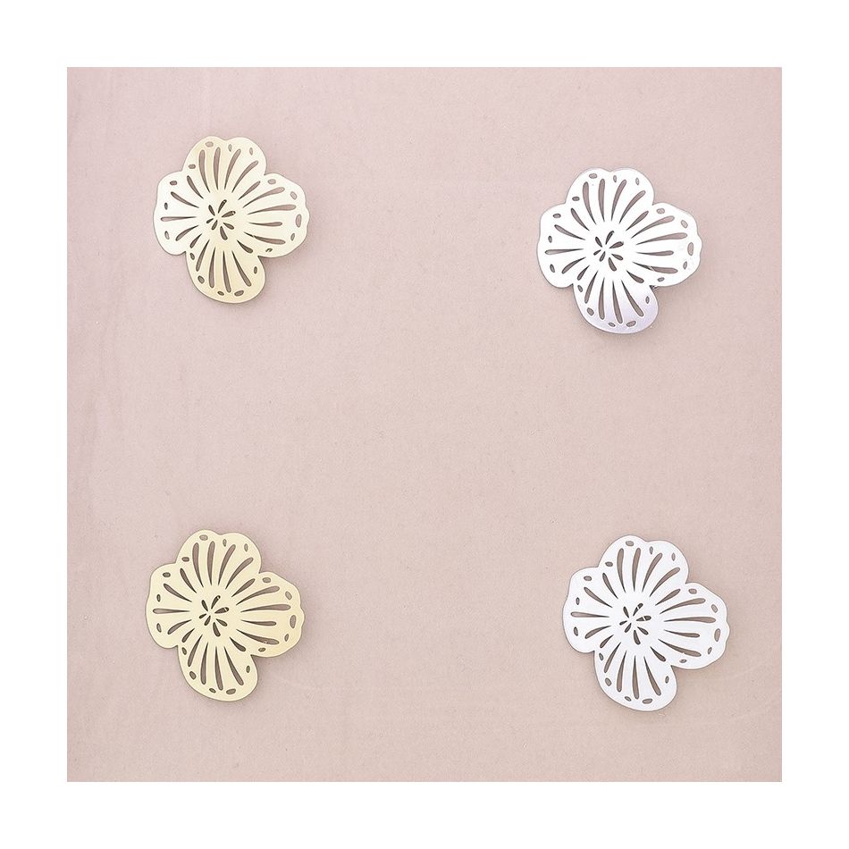 BROCHE FLOR CALADA METAL