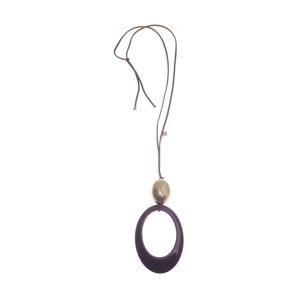 COLLAR LARGO COLGANTE RESINA