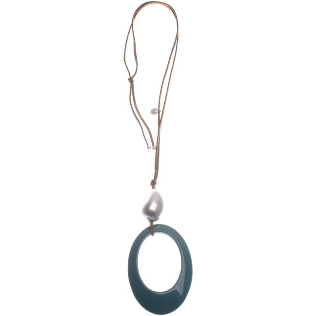 COLLAR LARGO COLGANTE RESINA