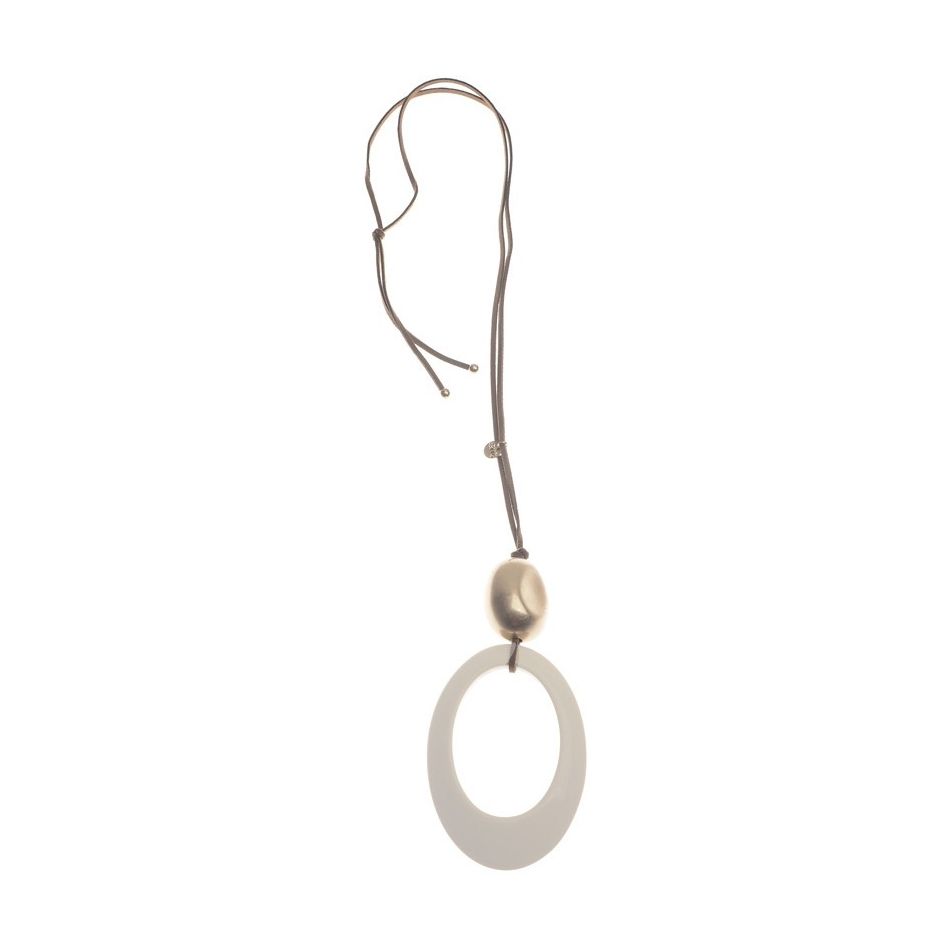 COLLAR LARGO COLGANTE RESINA