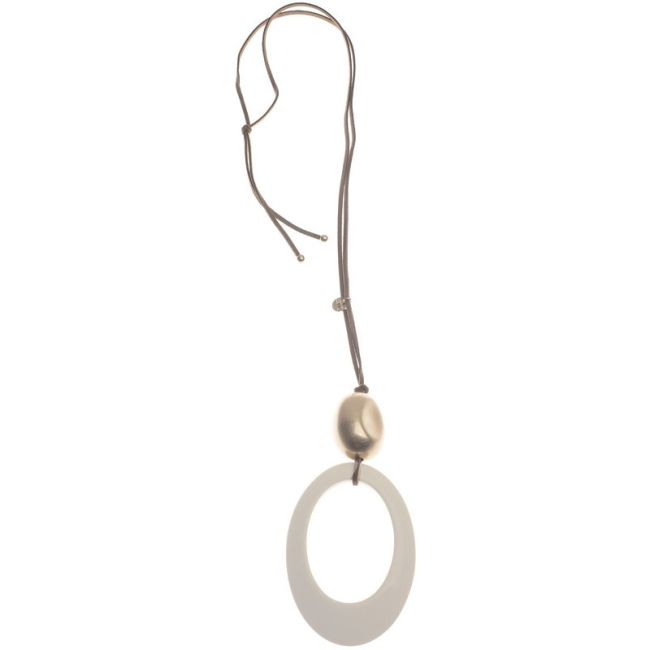 COLLAR LARGO COLGANTE RESINA