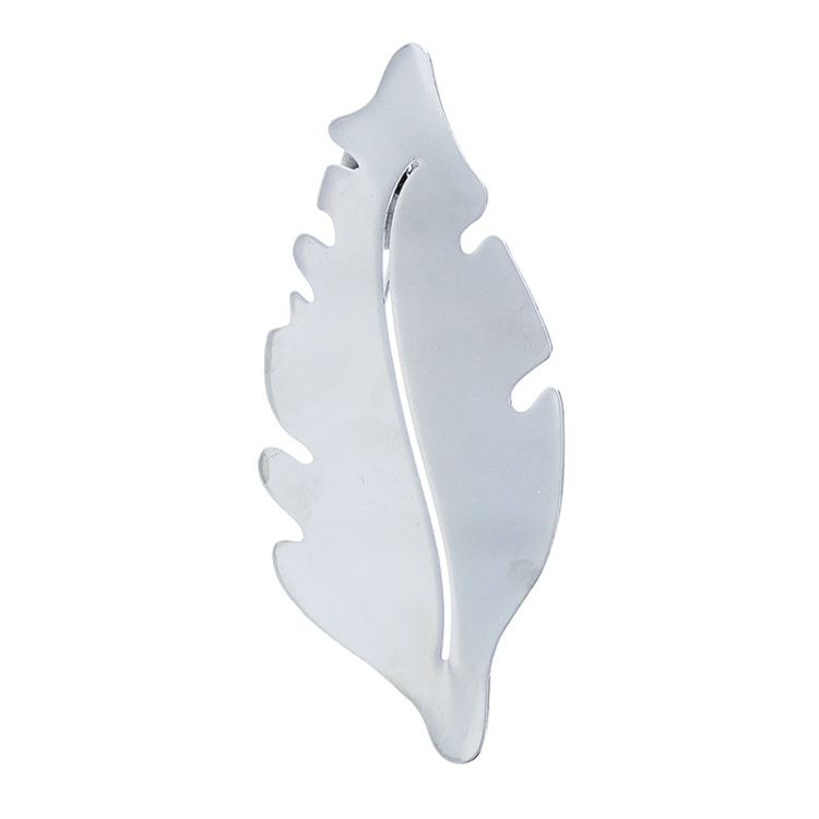METAL LEAF BROOCH