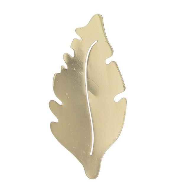 BROCHE HOJA METAL