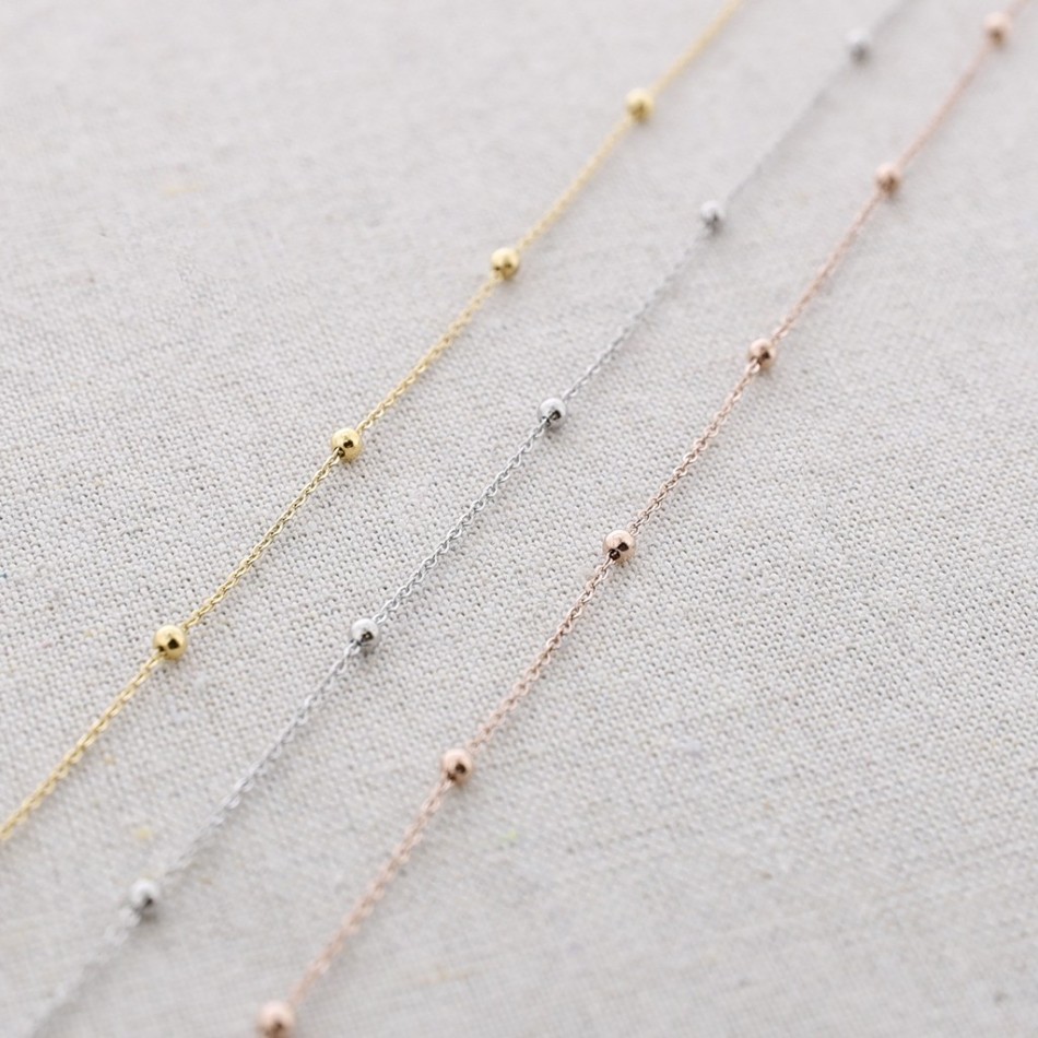 STEEL BALL CHAIN SHORT NECKLACE