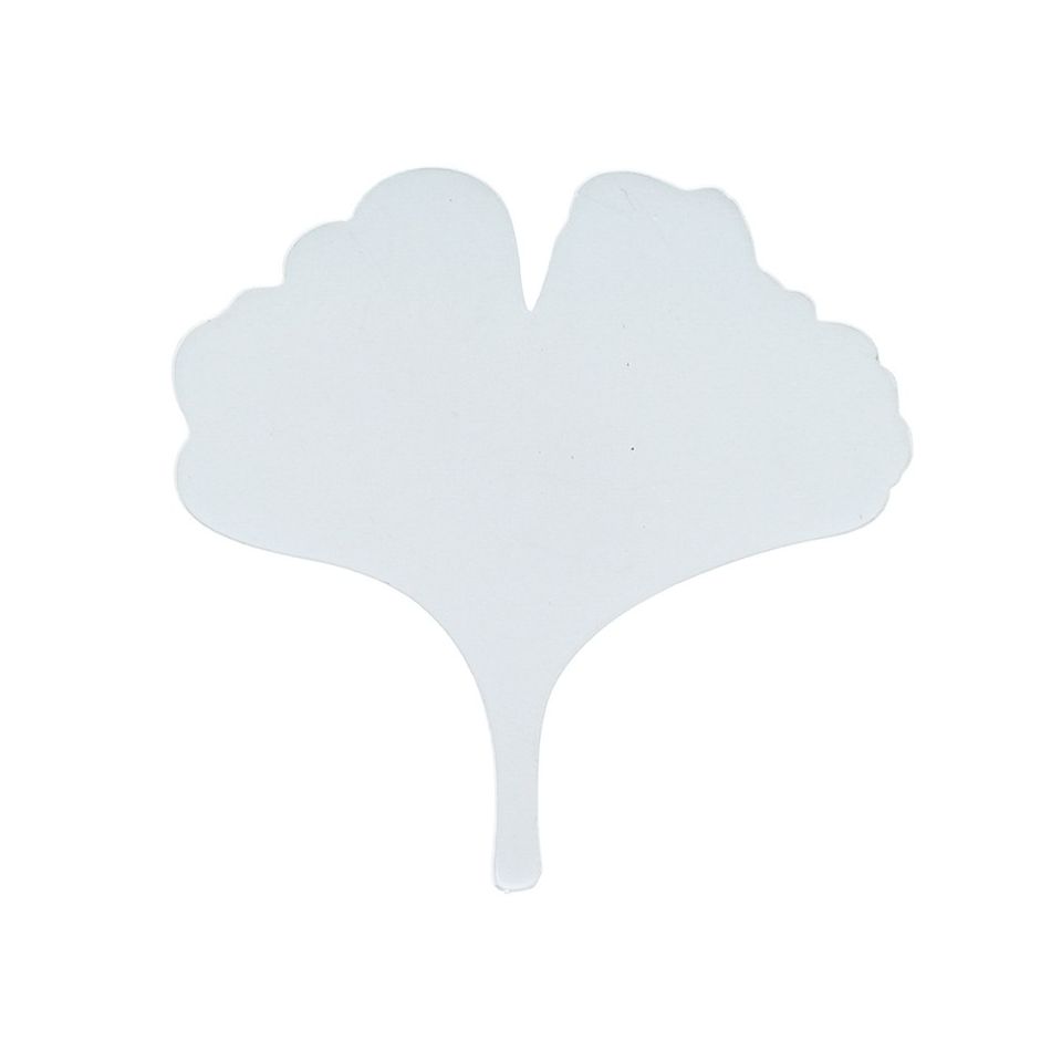 METAL GINKGO LEAF BROOCH