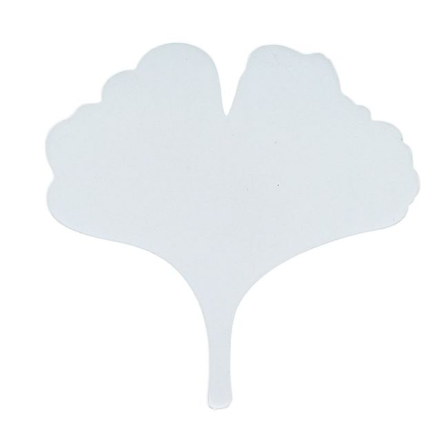 METAL GINKGO LEAF BROOCH