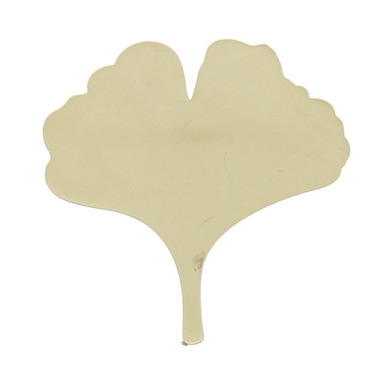 METAL GINKGO LEAF BROOCH