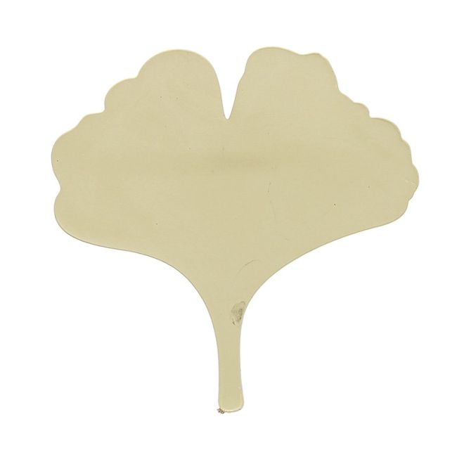 BROCHE HOJA GINKGO METAL