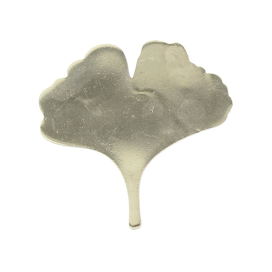BROCHE HOJA GINKGO METAL