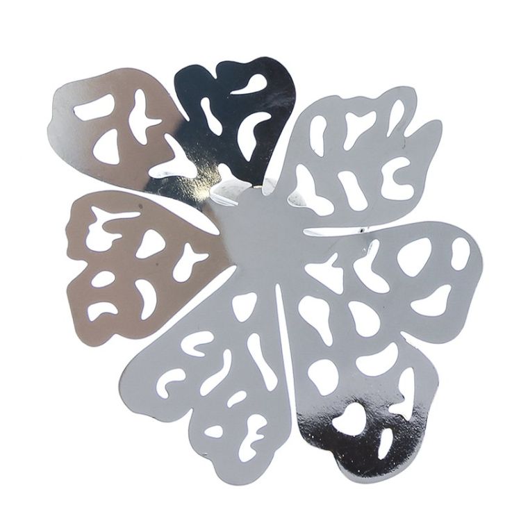 BROCHE FLOR CALADA METAL