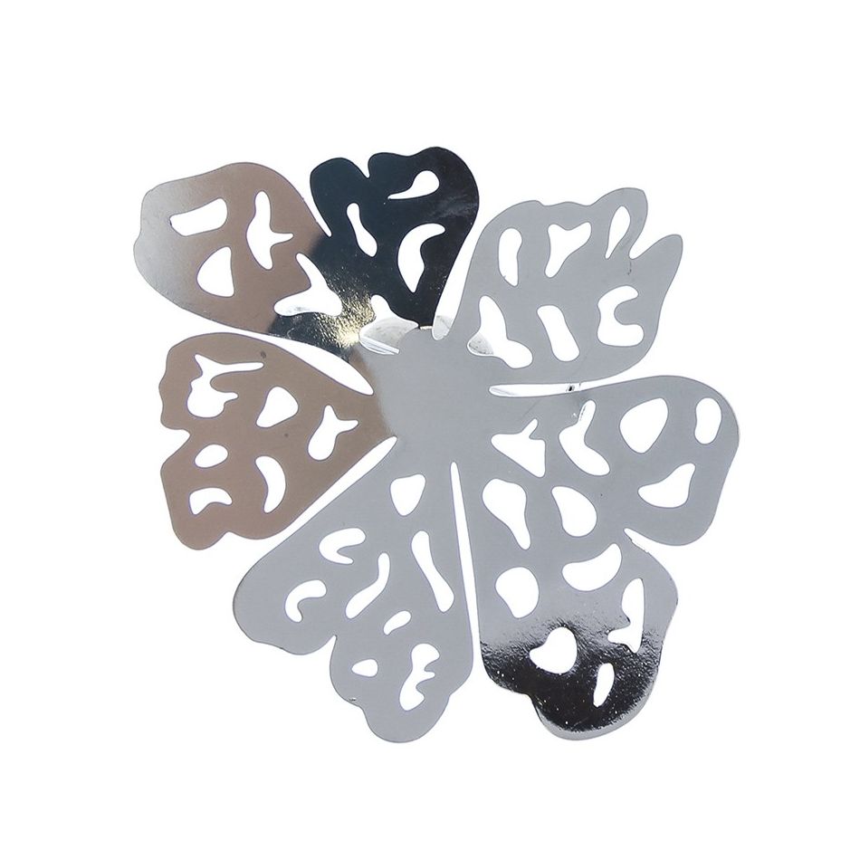BROCHE FLOR CALADA METAL