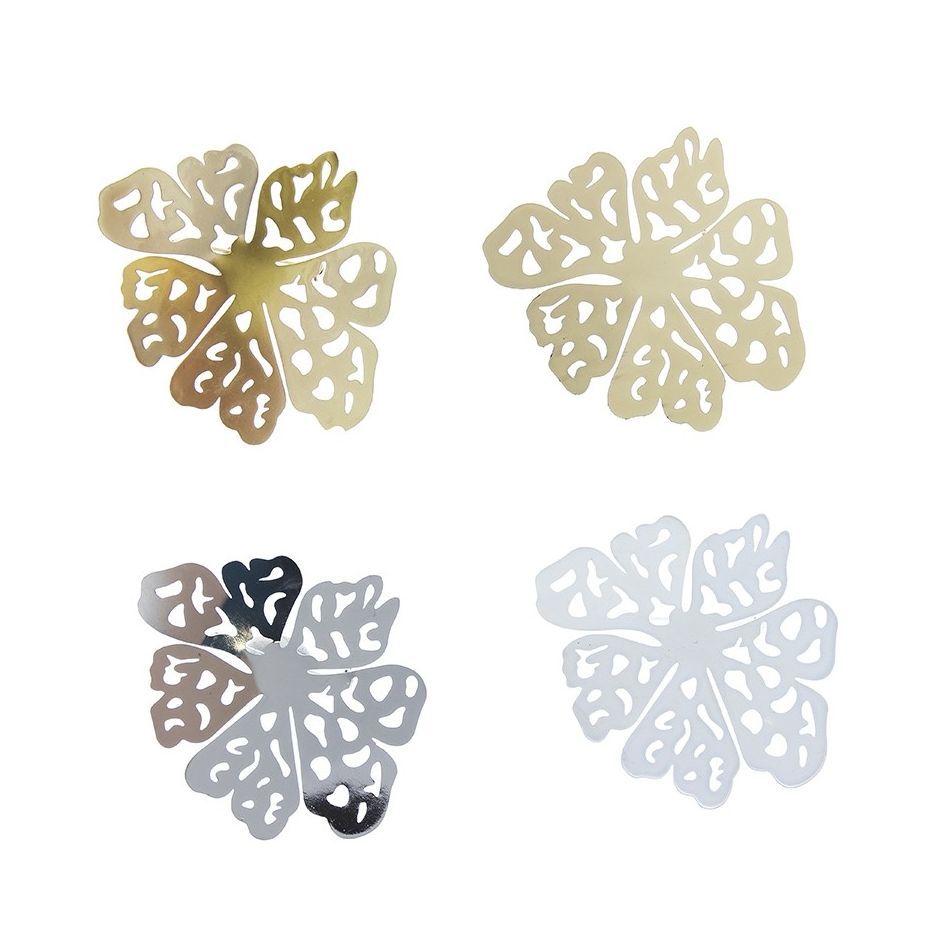 BROCHE FLOR CALADA METAL