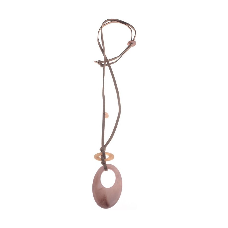 COLLAR LARGO COLGANTE RESINA