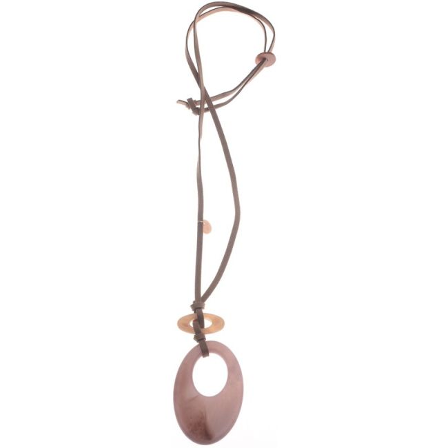 COLLAR LARGO COLGANTE RESINA