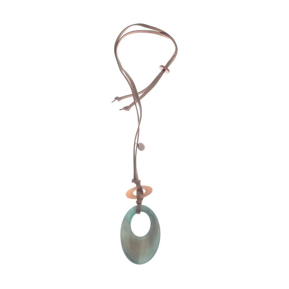 COLLAR LARGO COLGANTE RESINA