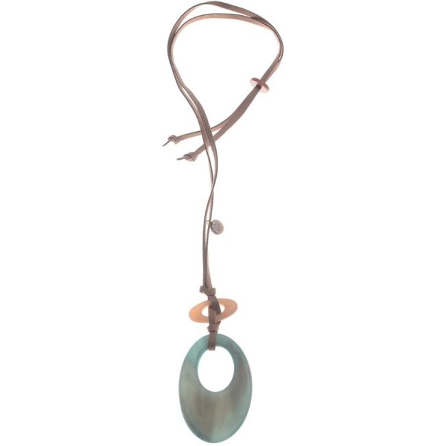 COLLAR LARGO COLGANTE RESINA