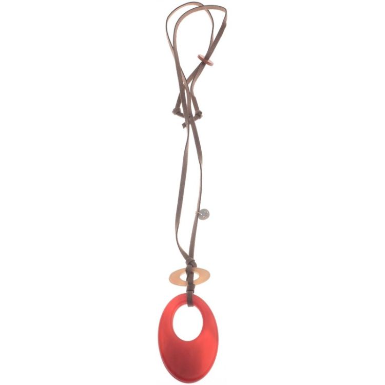 COLLAR LARGO COLGANTE RESINA 2