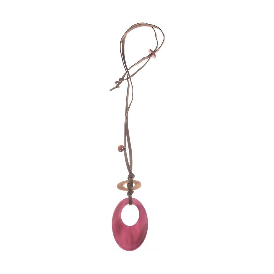 LONG RESIN PENDANT NECKLACE