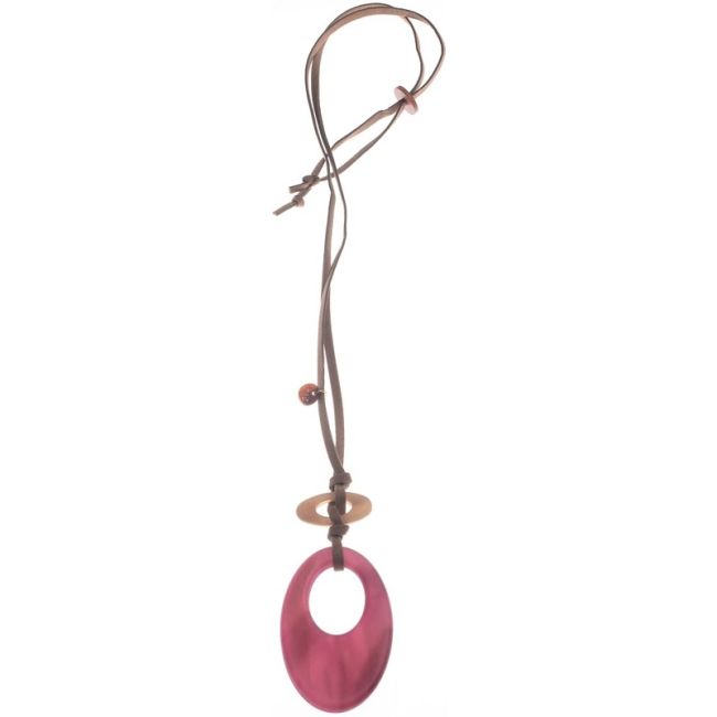 LONG RESIN PENDANT NECKLACE