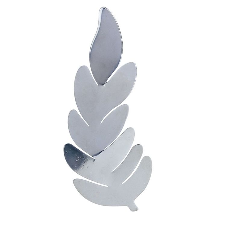 BROCHE HOJA METAL