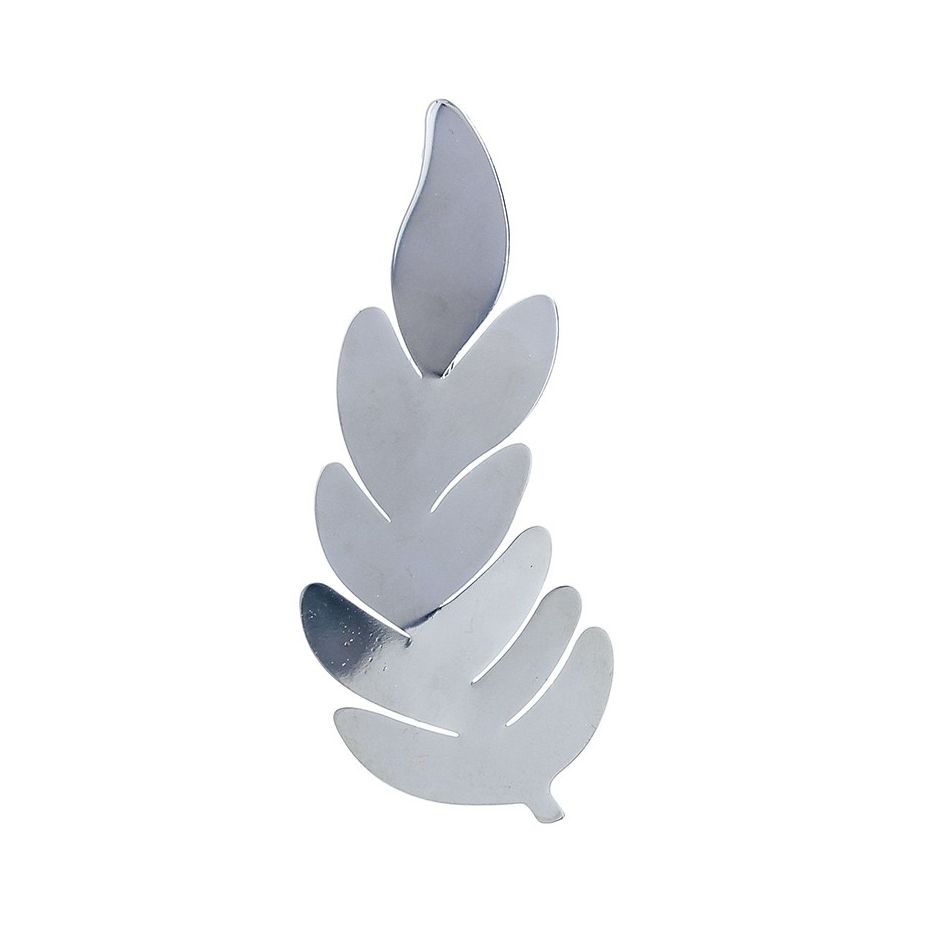 METAL LEAF BROOCH