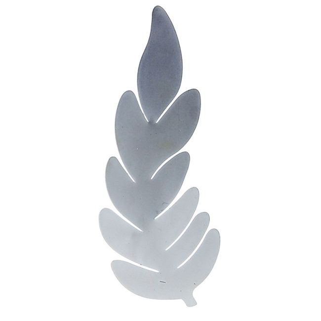 METAL LEAF BROOCH