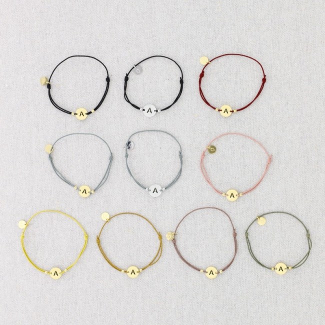 ELASTIC STEEL BRACELET LETTER A