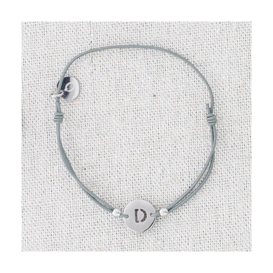 ELASTIC STEEL LETTER D BRACELET