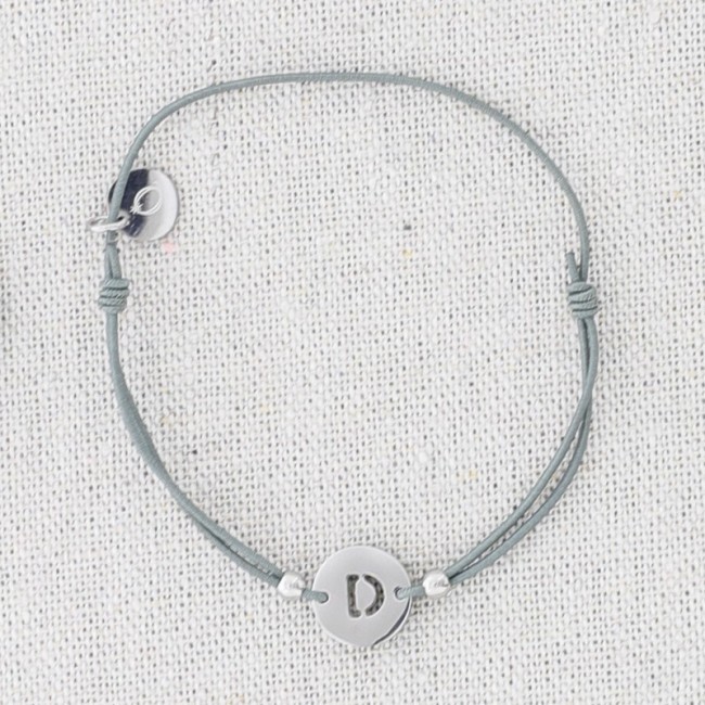ELASTIC STEEL LETTER D BRACELET