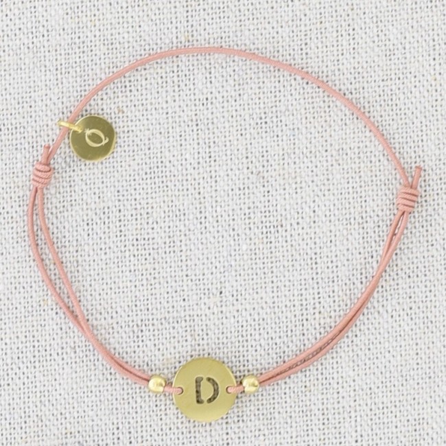 ELASTIC STEEL LETTER D BRACELET