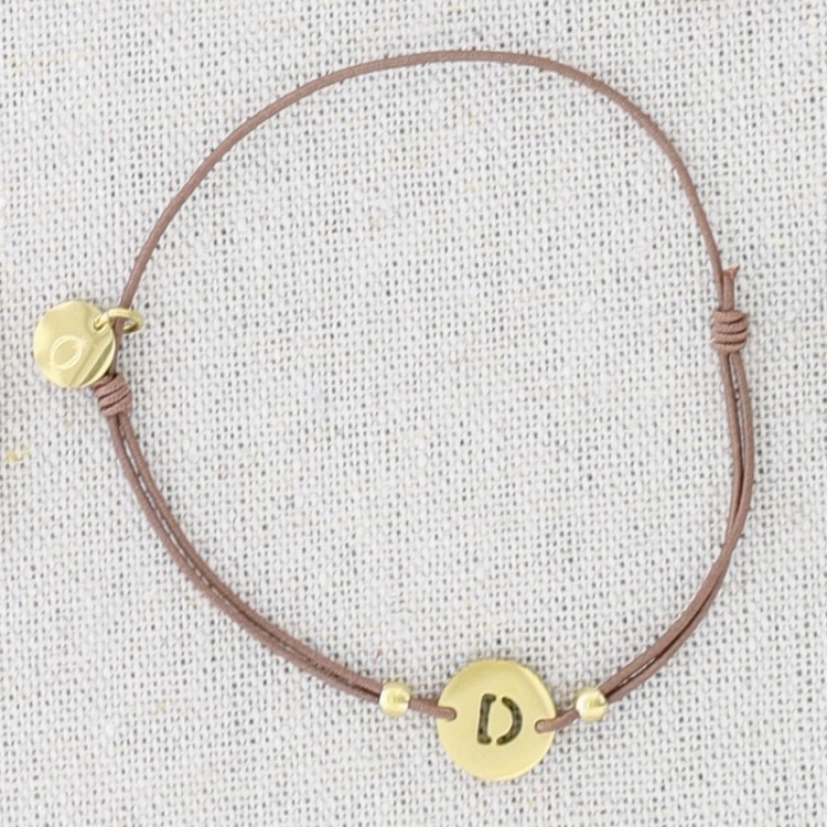 ELASTIC STEEL LETTER D BRACELET