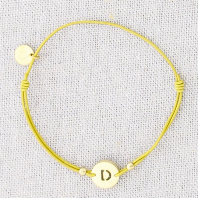 ELASTIC STEEL LETTER D BRACELET