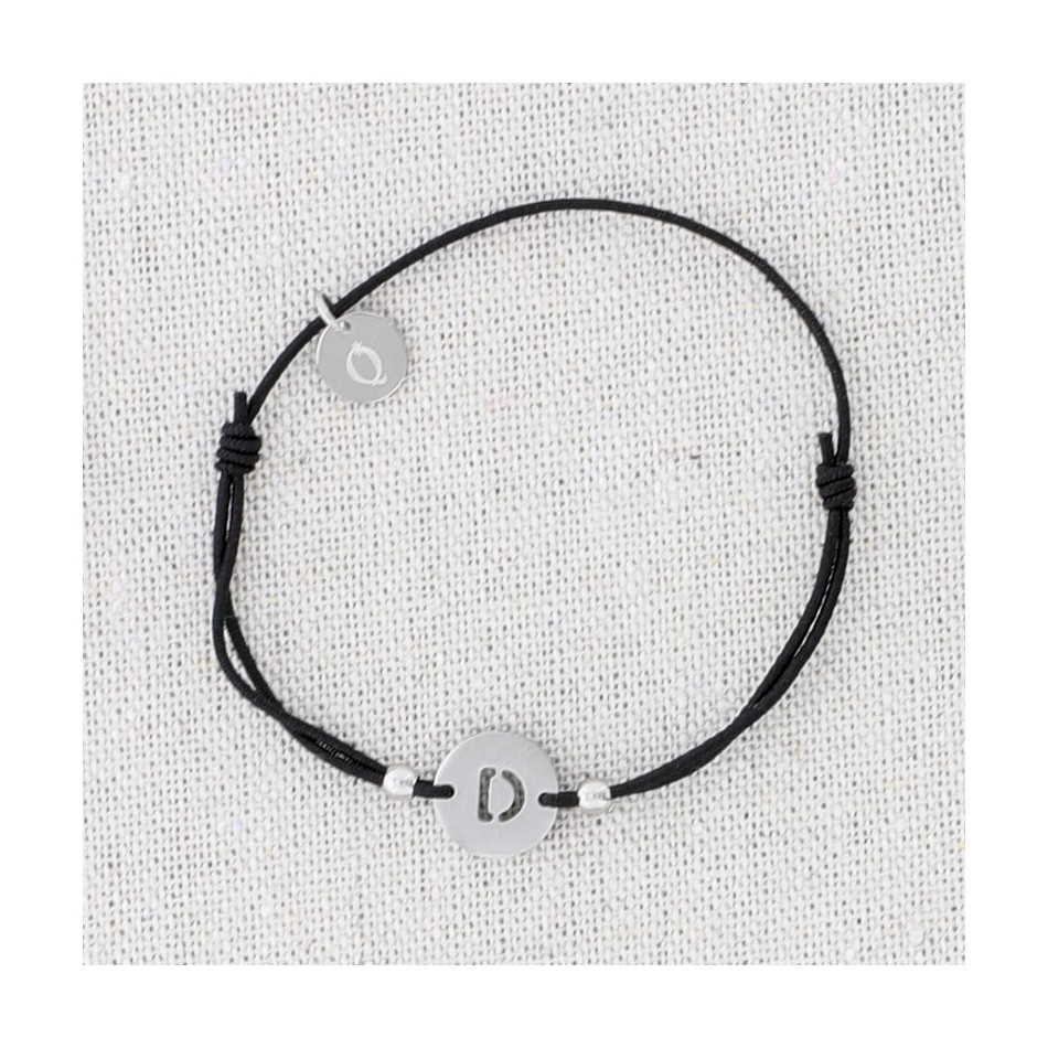 ELASTIC STEEL LETTER D BRACELET