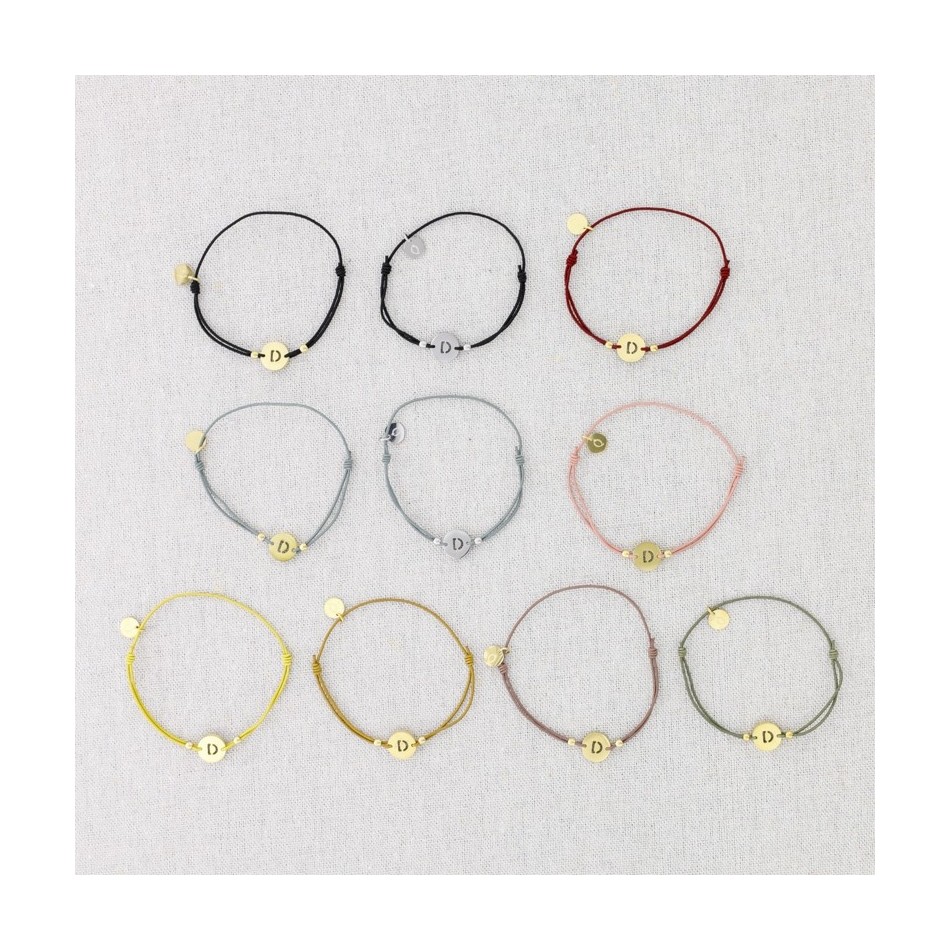 ELASTIC STEEL LETTER D BRACELET