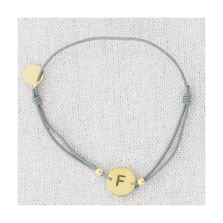 ELASTIC STEEL LETTER F BRACELET