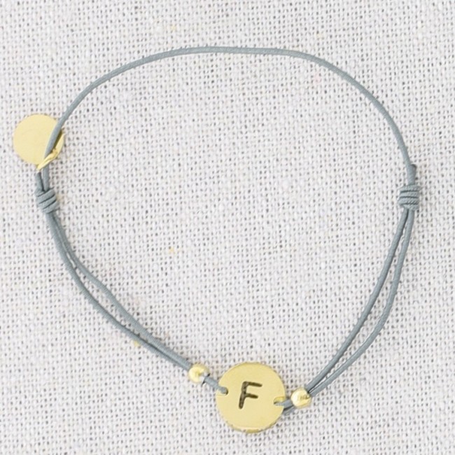 ELASTIC STEEL LETTER F BRACELET