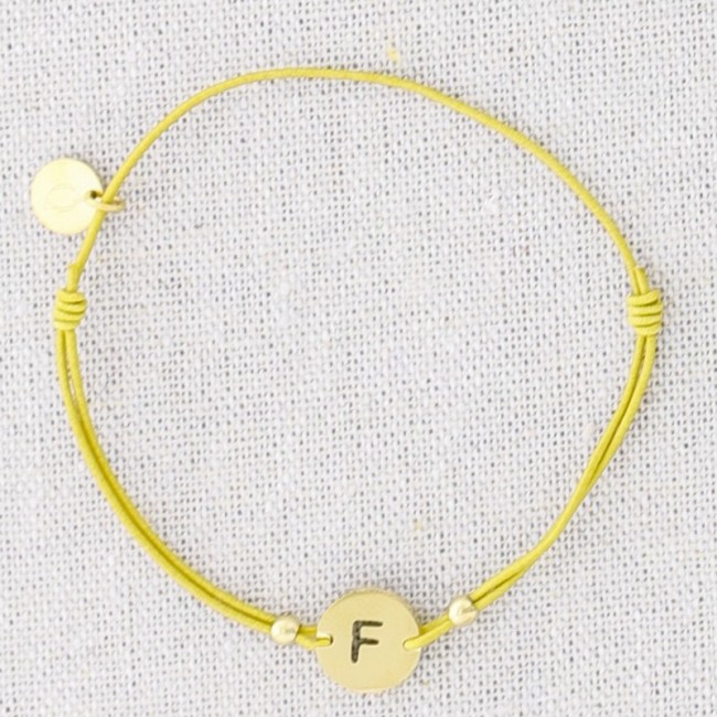 ELASTIC STEEL LETTER F BRACELET