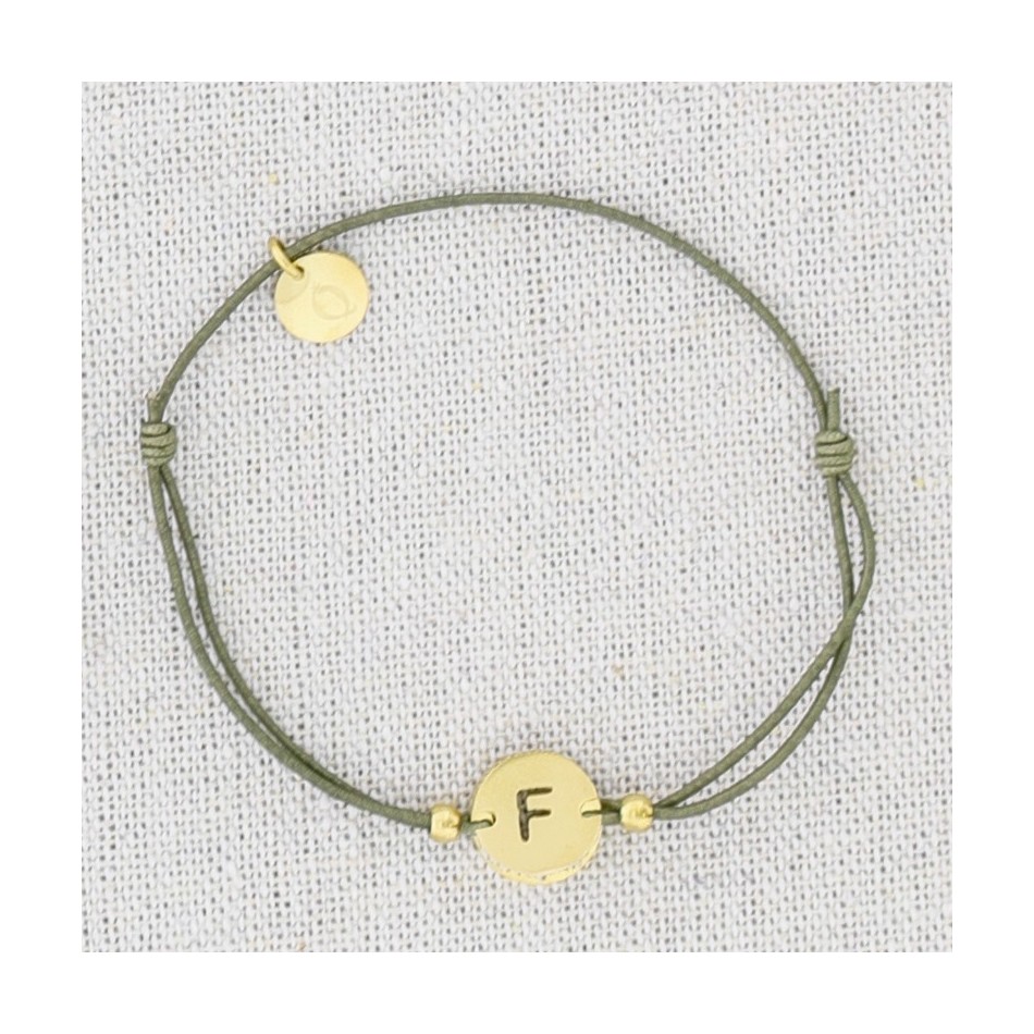 ELASTIC STEEL LETTER F BRACELET