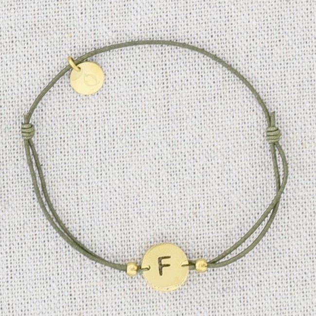 ELASTIC STEEL LETTER F BRACELET