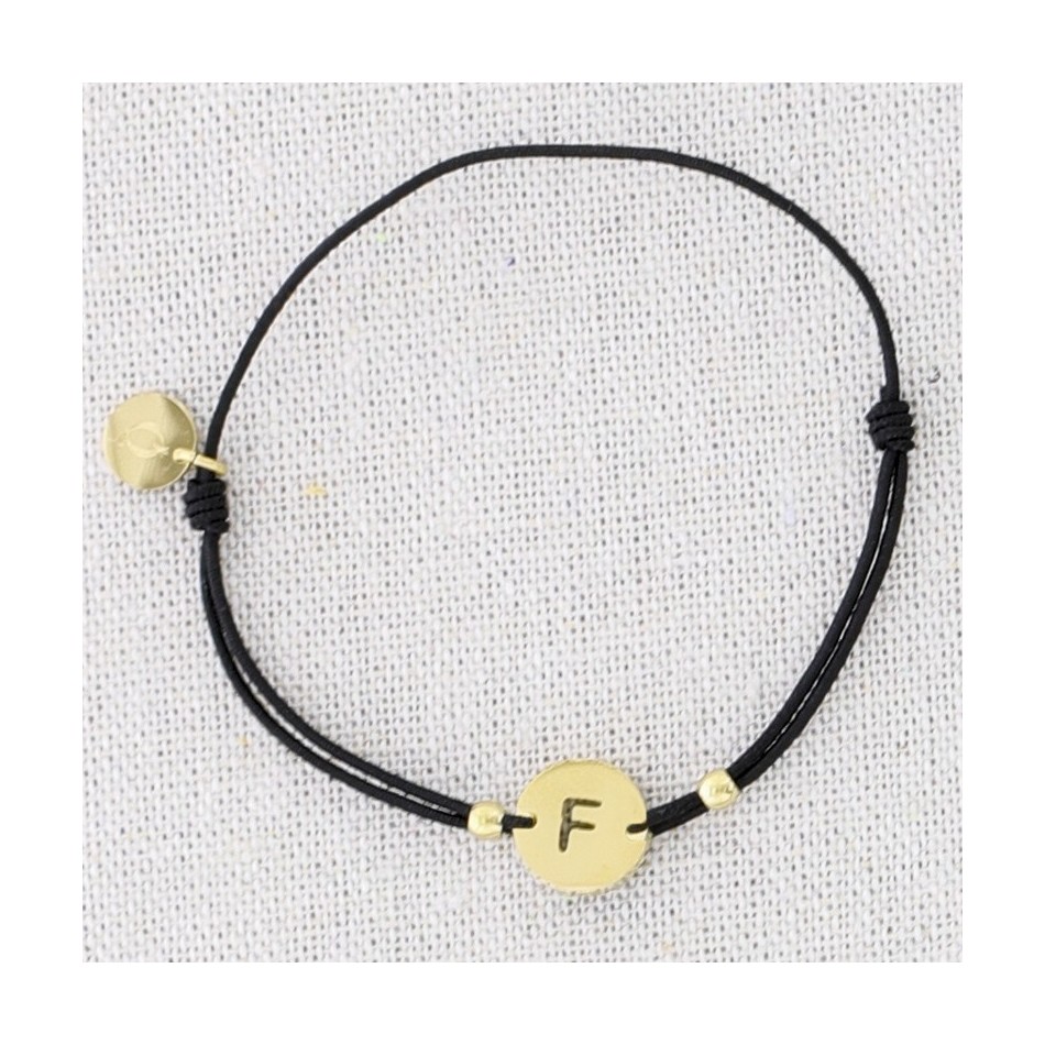 ELASTIC STEEL LETTER F BRACELET
