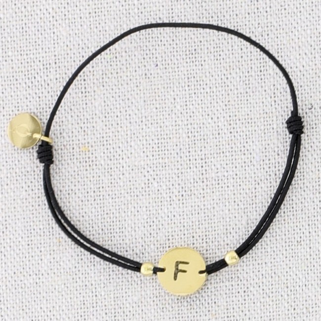 ELASTIC STEEL LETTER F BRACELET
