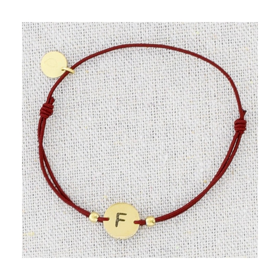 ELASTIC STEEL LETTER F BRACELET
