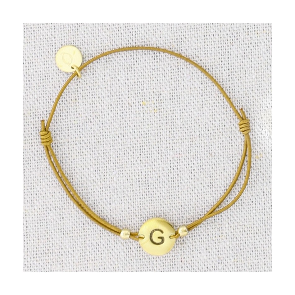 ELASTIC STEEL LETTER G BRACELET