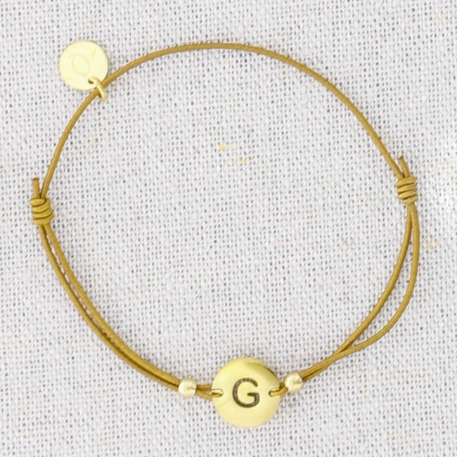 ELASTIC STEEL LETTER G BRACELET