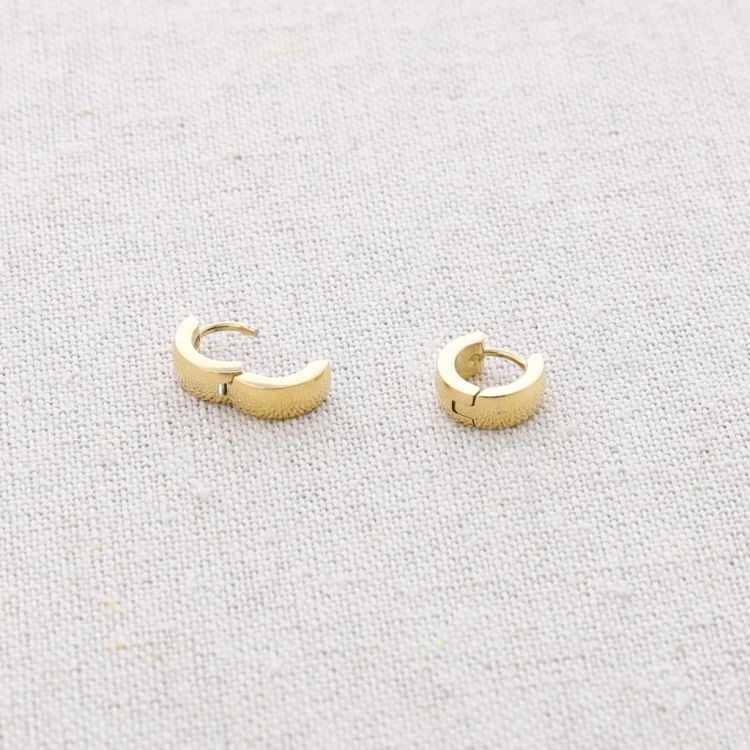 STEEL HOOP EARRINGS