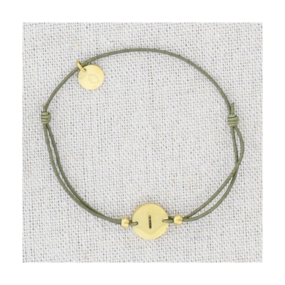 ELASTIC STEEL LETTER I BRACELET